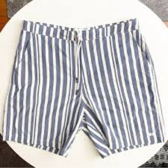 SOLID & STRIPED 7” Hybrid Swim Shorts  Blue - Picture 1 of 6
